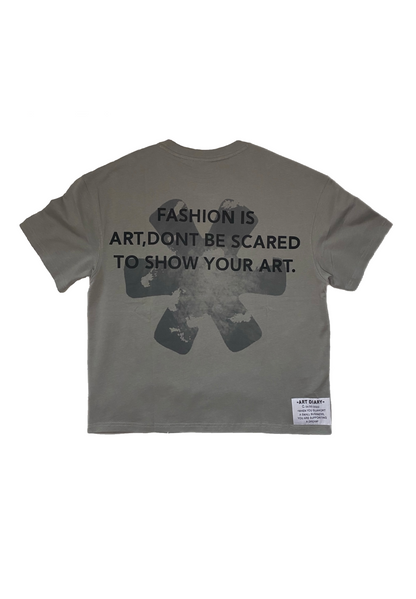 ART DIARY GRAY TEE